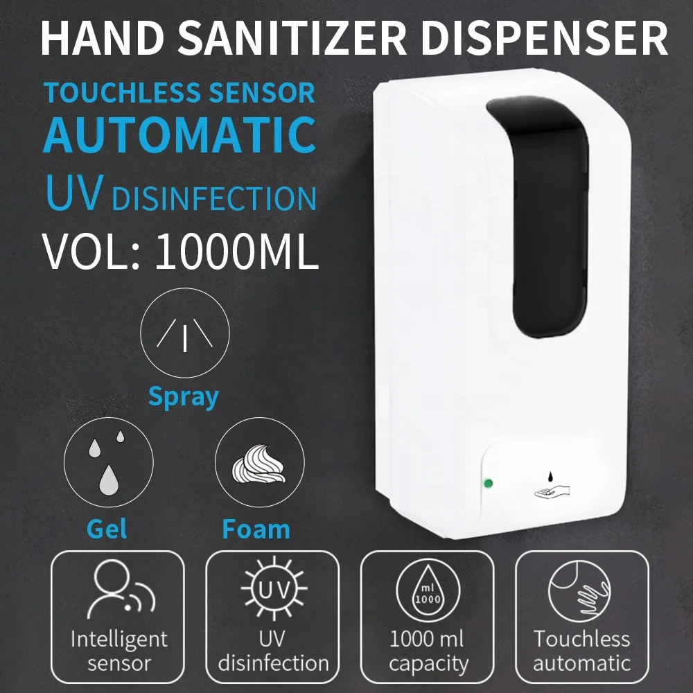 
touchless hand sanitizer dispenser automatic foam soap gel dispenser 1000 ml 
