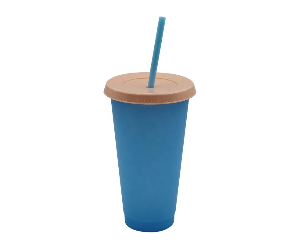 
Hot Reusable color changing cup tumbler Drink cup wholesale 