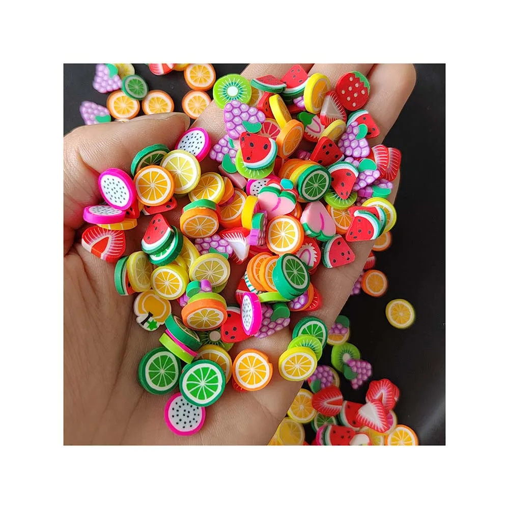 

500g Polymer Hot Clay Sprinkles Colorful Fruit Sprinkles for Crafts Making DIY