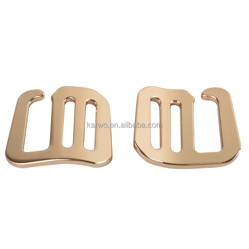 

Metal Belt G Shape Hook Bag Strap Webbing Adjuster G Hook Buckle, Light gold