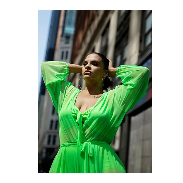 

GX7198 2021 Fashion Dresses Women Casual Loose Solid Color Leisure Long Sleeve Wide Leg Women's wear Jumpsuit, Picture