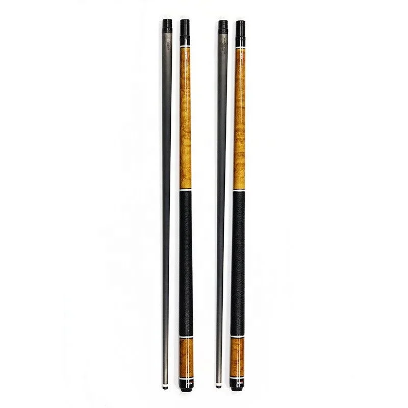 

Superior Carbon Fiber Shaft Maple Wood Butt 12.5mm/11.5mm 1/2 Billiard Pool Cue With Extension