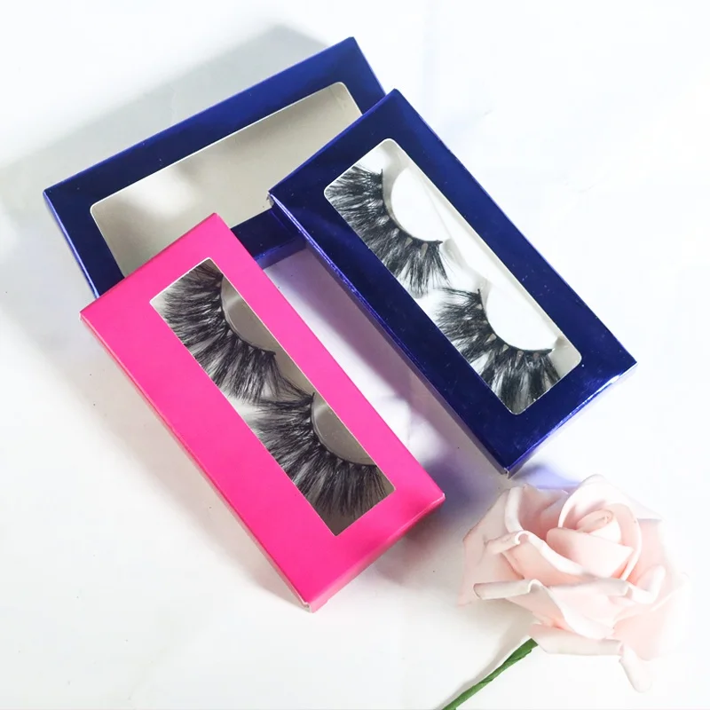 

Factory wholesale Premium mink eyelashes 25mm mink strip eyelashes with custom lash boxes