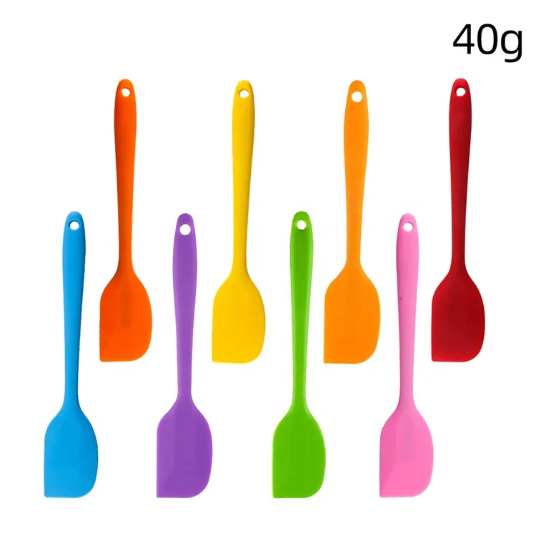 

Flexible Utensils Rubber Heat Resistant Nonstick Solid Stainless Steel Scrapers Silicone Spatula For Cooking, Baking and Mixing, Orange/blue/green/yellow/pink/purple/orange/red or customized