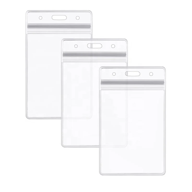

Wholesale Clear Transparent Custom Size Waterproof PVC Card Holders