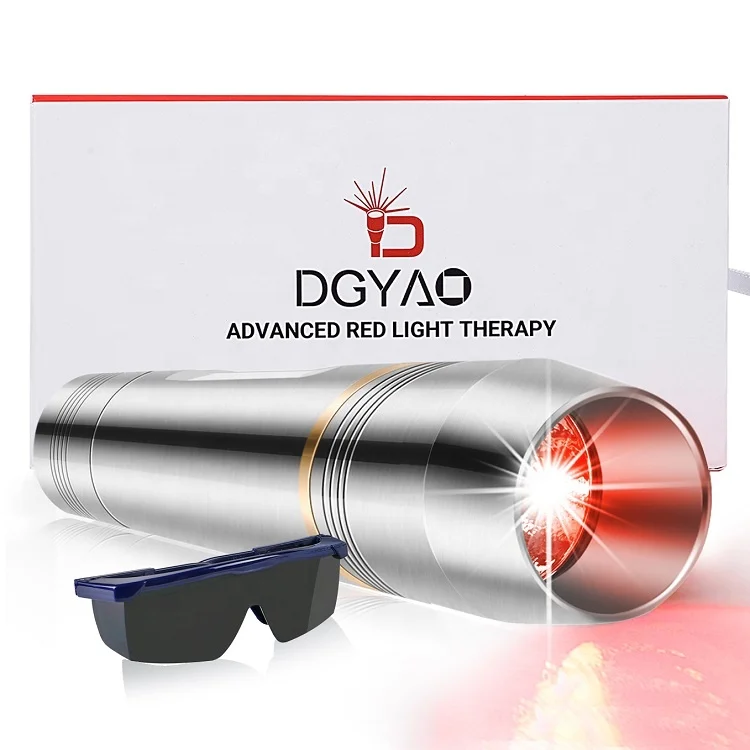 

DGYAO Led Pain Relief Joint Muscle 660nm Led Portable Handheld Rechargeable Near Infrared Red Light Therapy Device Torch