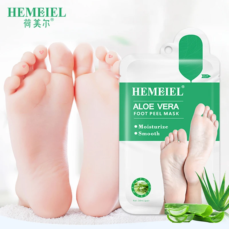 

Hot sale effectively removing dead skin and calluses ALOE Exfoliating Peeling Nourishing Magic Foot Mask