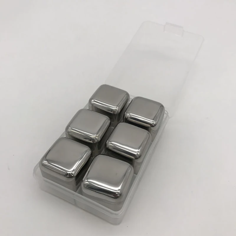 Reusable Stainless Steel Stones For Whiskey Wine Cooling Stone Cubes