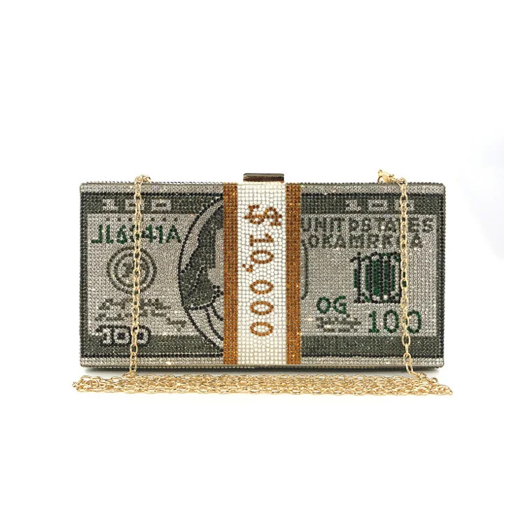 

Women Fashion Clutch Handbag Luxury Rhinestone Party Bags Clutch Purse 2021