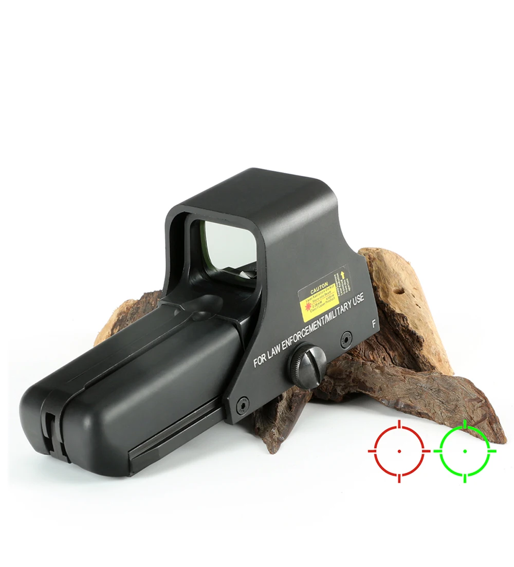 

Hunting riflescop Tactical 552B Collimator Holographic Sight Red Dot Optic Red &Green light with 20mm Rail Mounts, Black