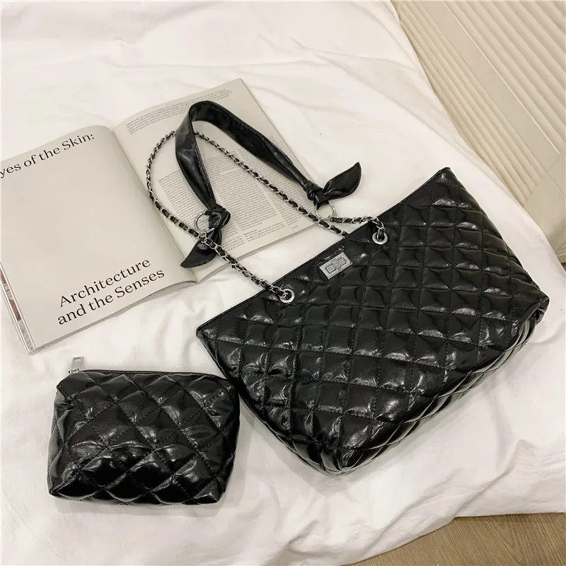 

ST-0636 Small Sweet Wind Ling, The New Fashion Korea Leisure Web Celebrity Single Shoulder Chain Purse Big Handbag Women Leather, Multi color