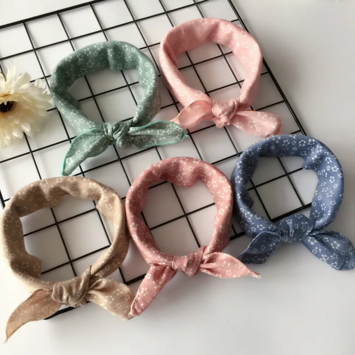 

Hot sale fashion soft pure cotton dog dress up scarf adjustable pet bandana, Picture shows