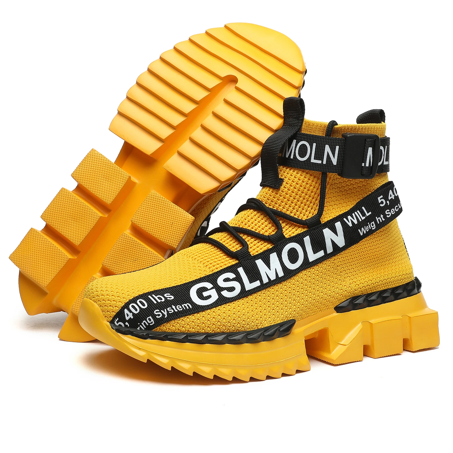 

The latest design brand custom micro-standard 2021 high-top socks breathable running sneakers men fly woven men's casual shoes, Multiple colors