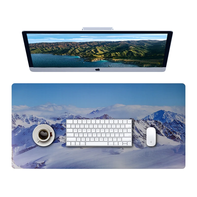 

Non-Slip Printed Desk Pads Waterproof Leather custom printing desk pad Easy Clean desk mat pu leather mouse pad