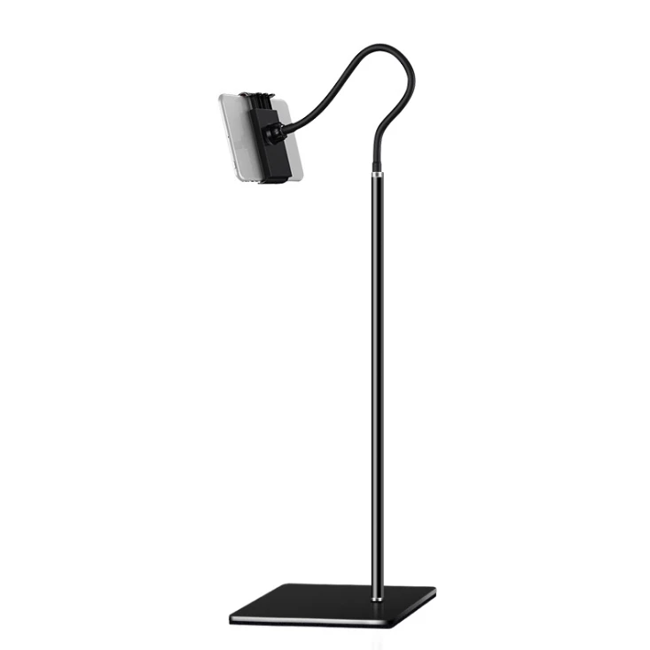 

LZ-022 360 Rotation Metal Gooseneck Phone Floor Stand 175cm, Black, white