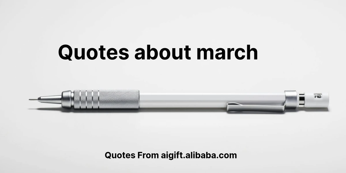 quotes about march