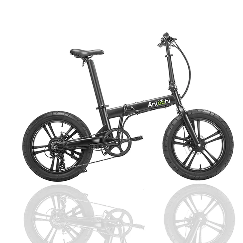 

ANLOCHI Cheap price light weight 20inch fat tire ebike small electric fold up bike foldable electric bike