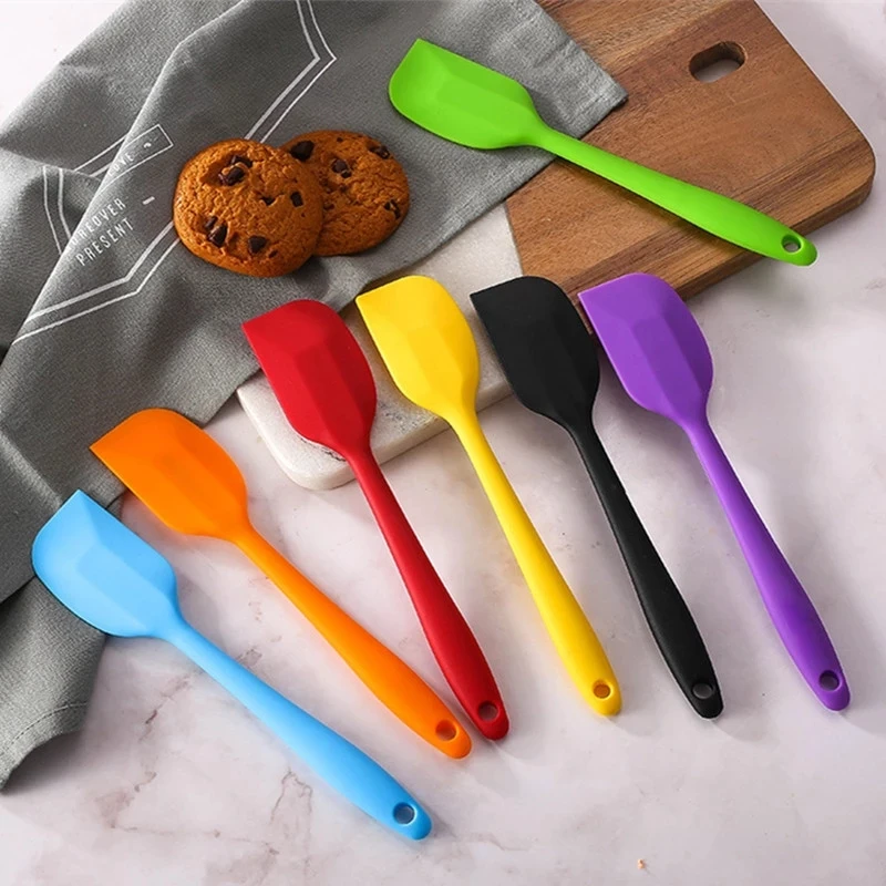 

Food Grade Non Stick Butter Cooking Silicone Spatula Set Cookie Pastry Scraper Cake Baking Spatula Silicone Spatula, Multi-colors