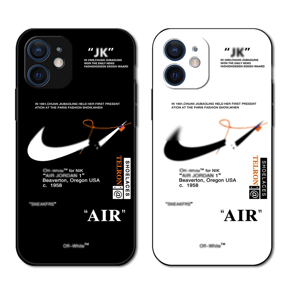 

Best Quality Light Weight TPU Print Cases Soft Ultra-thin Phone Case for iPhone 13 12 11 Pro Max Signed Jointly Nik, Black