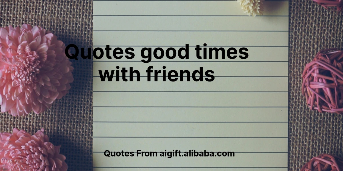 quotes good times with friends