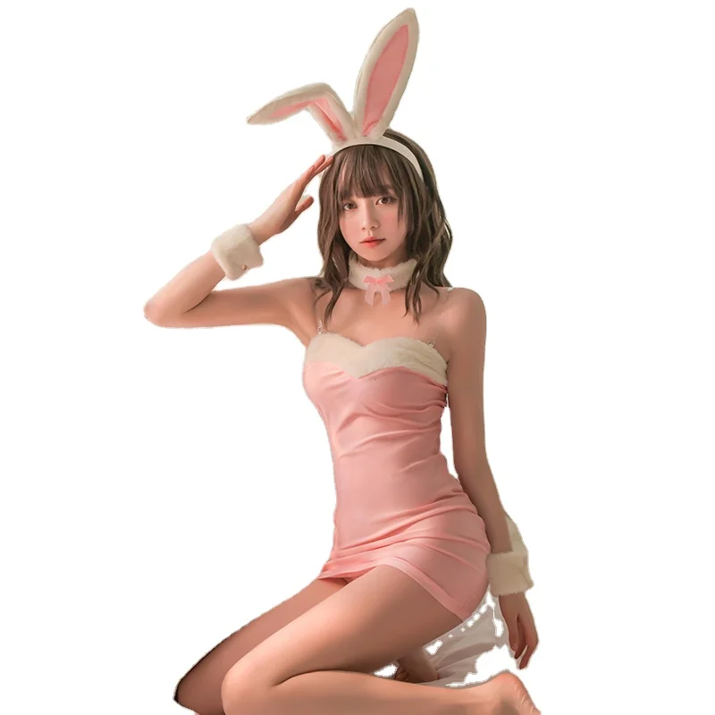 

bunny girl sexy costume outfit set nightwear nurse special cos clothes costume winter type sexy lingerie, Red