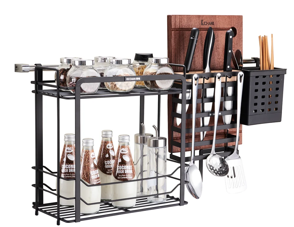 
Kitchen Cabinet Basket for Dish Pull Out Nano Coating Seasoning Basket 