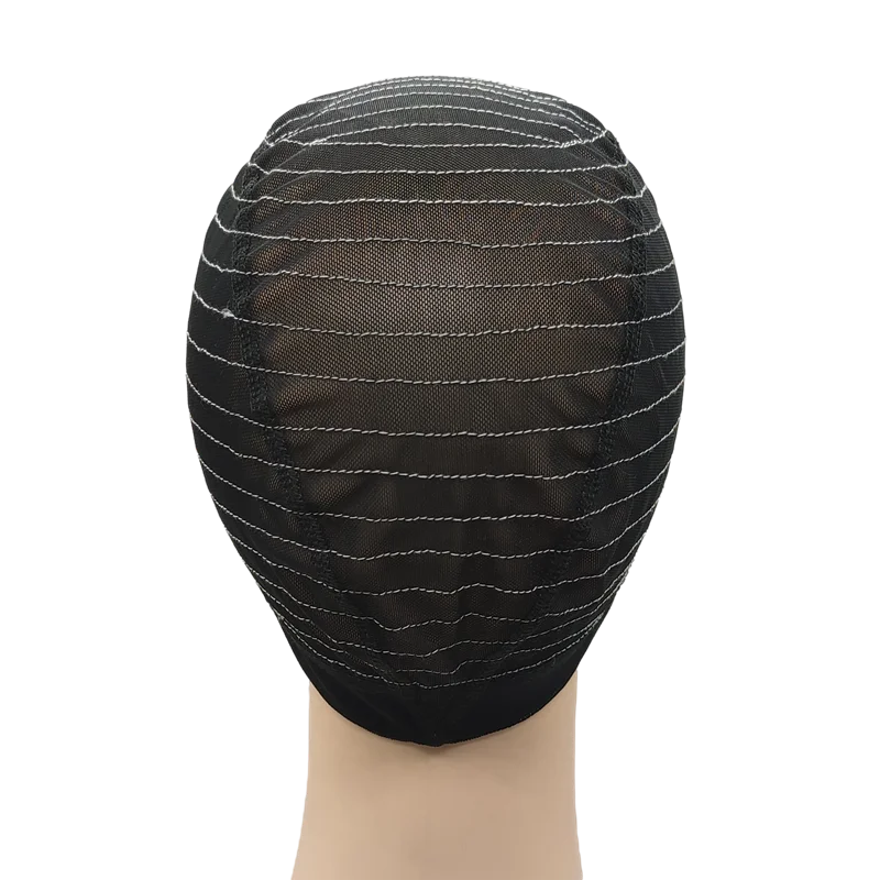 

Factory wholesale wig caps making wholesale ventilated wig caps 13X4 guideline map wig caps, Black