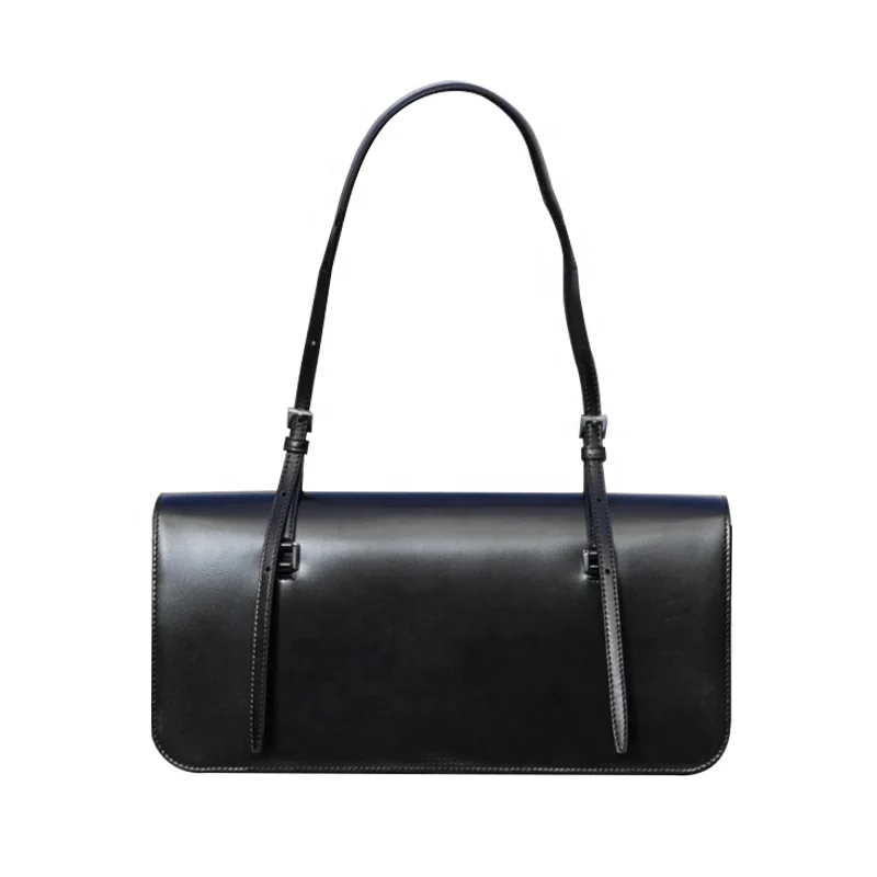 

HEC Women PU Leather Handbags Shoulder Bag Female Handbags With Adjustable Long Strap, Black, dark green, apricot