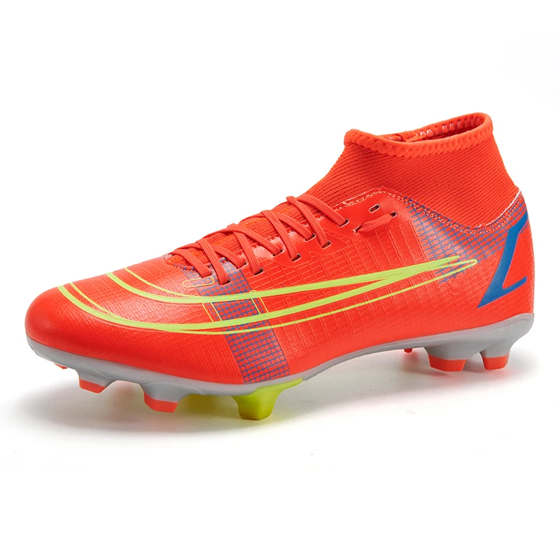 

Factory Wholesale Spot Drop-shopping Professional Soccer Shoes High Quality Football Boots Men High Top Training Soccer Boots