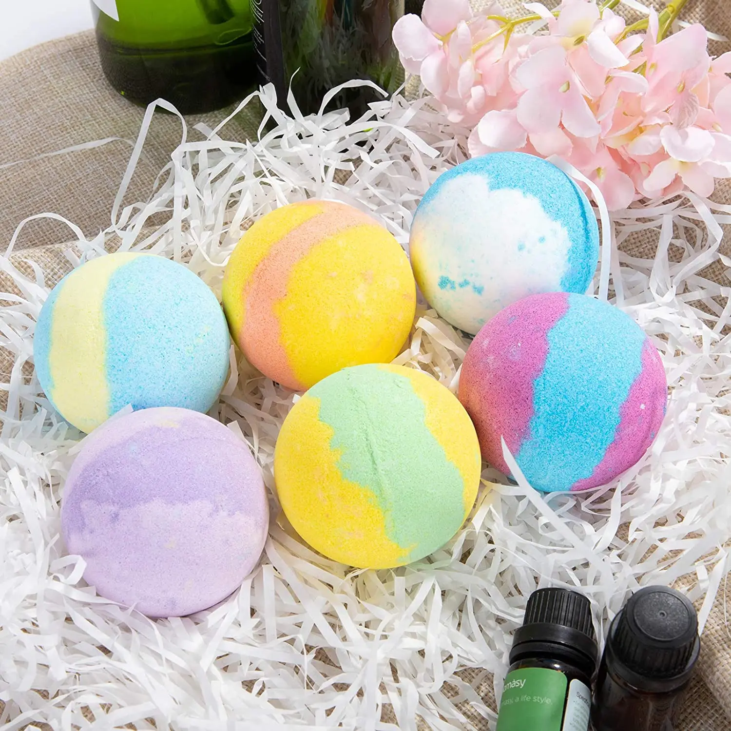 

Processing Customization Factory Price Natural Organic Beautiful big bath ball Mild Formula Colorful Bath Ball