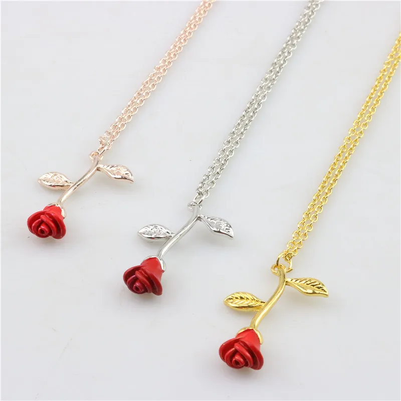 

SIYWINA Fashion Jewelry Valentine's Day gift red rose for Women