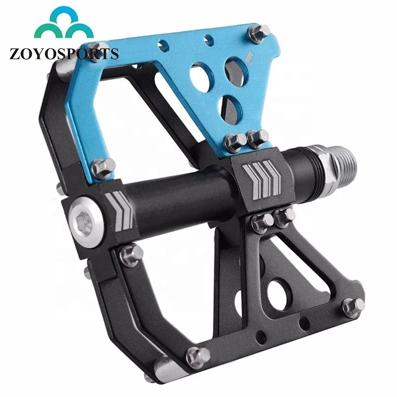

ZOYOSPORTS Aluminium Alloy Bicycle Pedal Anti-slip Ultralight Mountain Road Bike Pedals Cycling Sealed Bearing Pedal, Red, blue, green, gold , silver