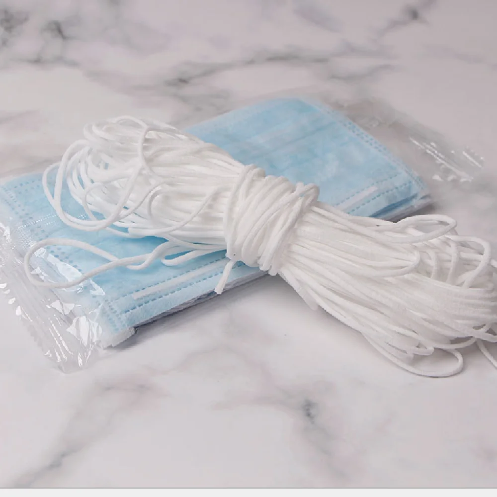 
Round Elastic Rope 3mm 5mm Earloop for Face Mask 