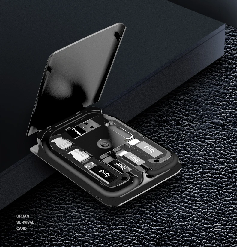 
2020 best selling new design mini convenient charging tool box with wireless charger 3 in 1 usb cable from budi factory in stock 