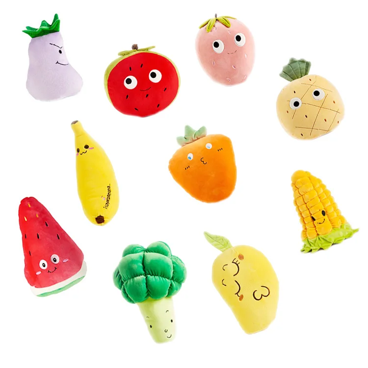 stuffed fruits and vegetable toys