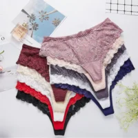 

BEIZHI 12Hours Custom Design Free Sample Transparent Lace Women Panties Sexy Plus Size Underwear Women Culotte femme en dentelle