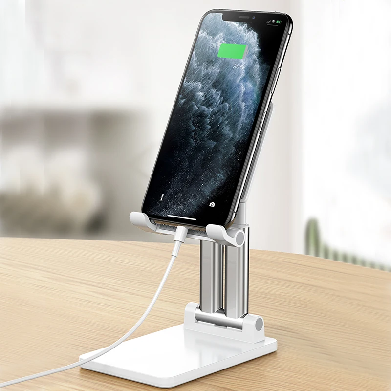 

Topjoy New Desk Metal Mobile Phone Holder Stand Adjustable Desktop Tablet Holder Cell Phone Stand