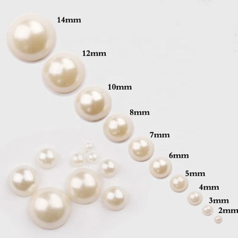 

Wholesale Mixed size ABS Nail Art Rhinestone Plastic pearl