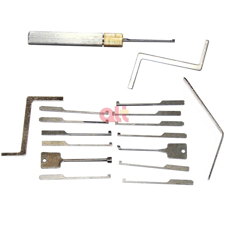 Goso 14pcs Auto Dimple Lock Pick Set Kaba Lock Opener Locksmith Tool 14 Different Picks