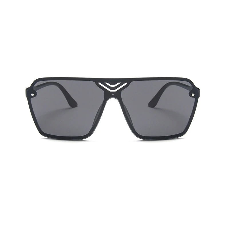 

2021 New Trendy Shades Ladies Oversized Aviation Frame One Piece Lenses Sun Glasses Luxury Women Designer Fashion Sunglasses