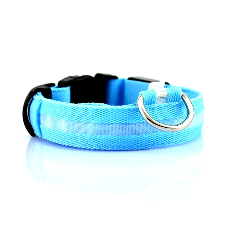 

Waterproof Rechargeable Luminous Glow Necklace Led Light Custom Rechargeable Nylon Pet Led Dog Collar