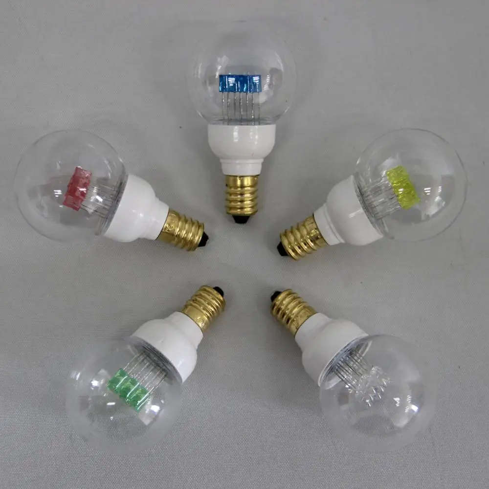 Professional quality glued inside 230V E14 led diam.45mm globe bulb