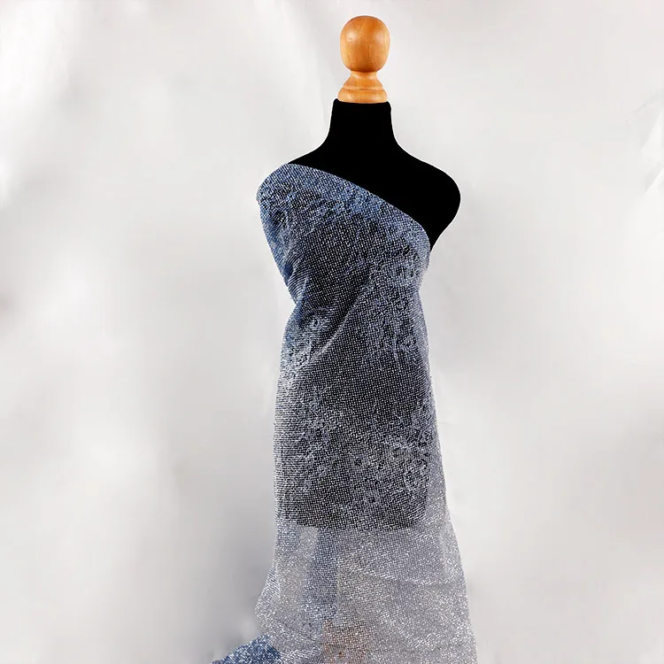 

TJ003 2021 New Design Glitter Lace Fabric High Quality Embroidery Fabric Textile White Net Mesh Polyester Lace For Wedding Dress, Support custom colors