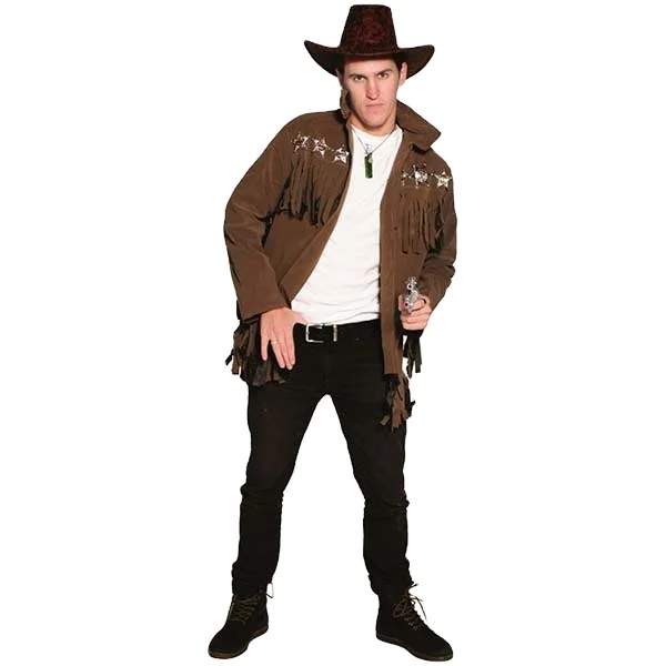 

Halloween Party Cosplay Western Cowboy Costume Carnival Performance Bounty Huntsman Fancy Dress For Men
