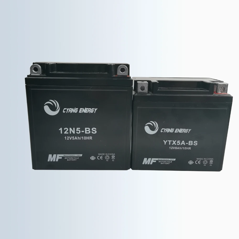 
China hot sale 12V/5AH/YTX5A-BS/12N5L-BS MF gel dry charged motorcycle battery 