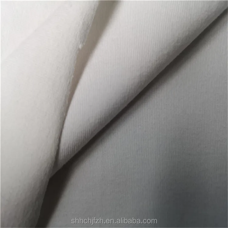 White 230 Gsm Cotton Elastic Fabric 94% Cotton & 6% White Elastane ...