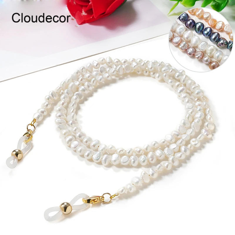 

Freshwater Pearl Chain For Sunglasses Glasses Lanyard Spectacle Stand Necklace Maske Holder Eyeglass Chains Cords Eyewear Holder