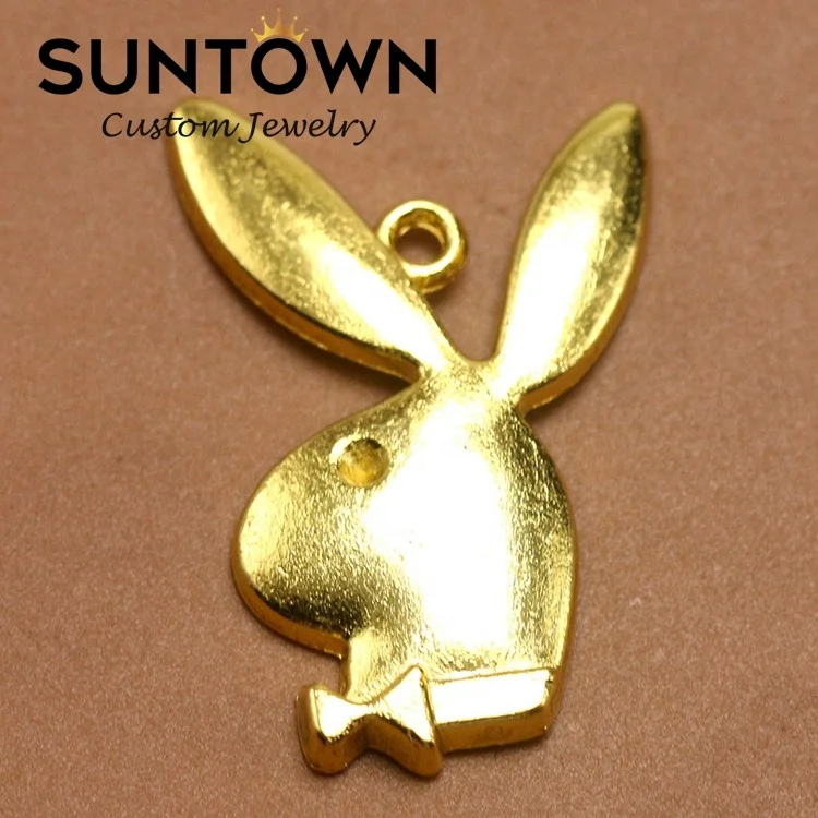 

Suntown Diy Alloy Charms Hip Hop Rabbit Head Charm Play Boy Jewelry Bunny Pendant Bling Charms For Jewelry Findings Wholesale