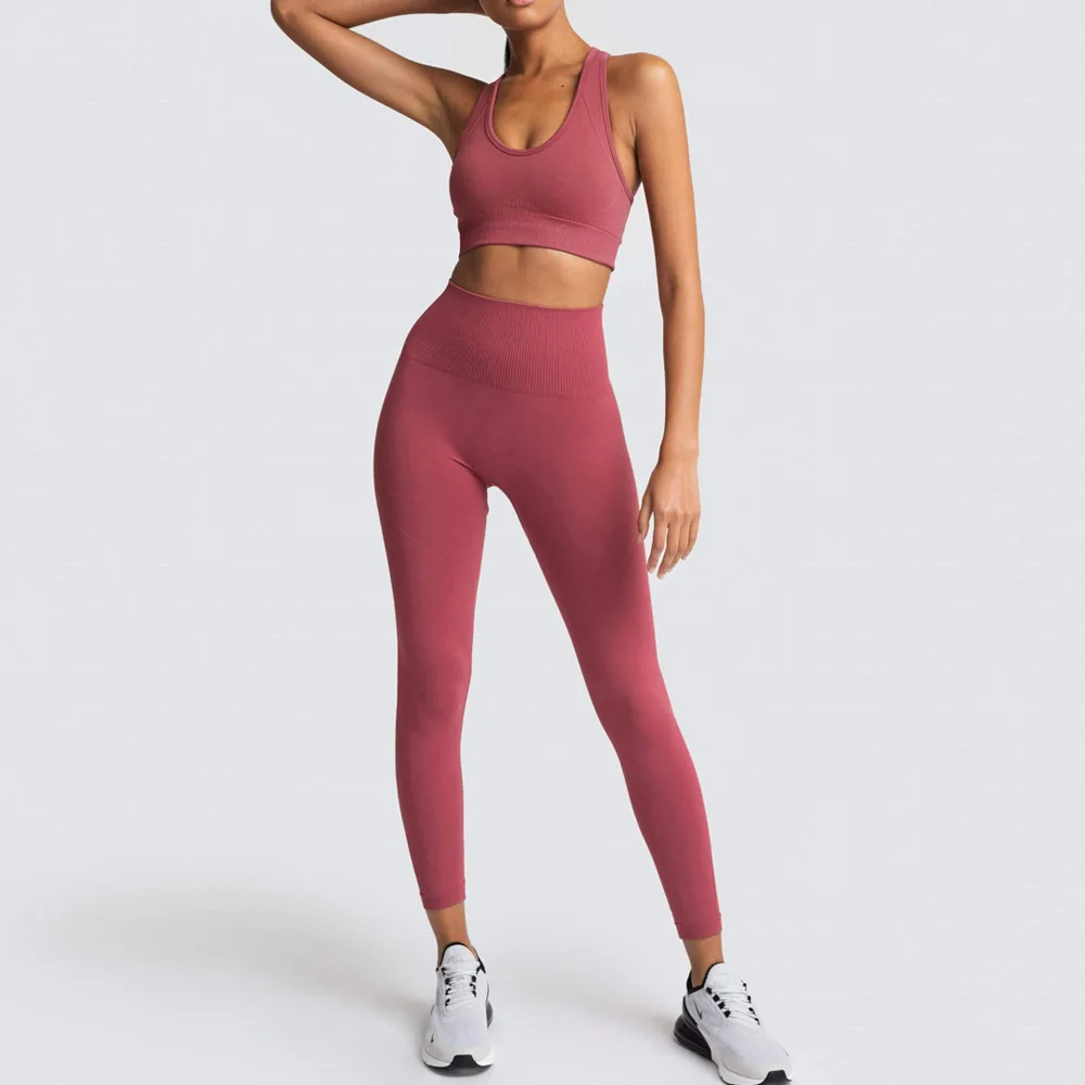 

2021 Hot style women high waist seamless fitness quick-dry running sport leggings yoga suit