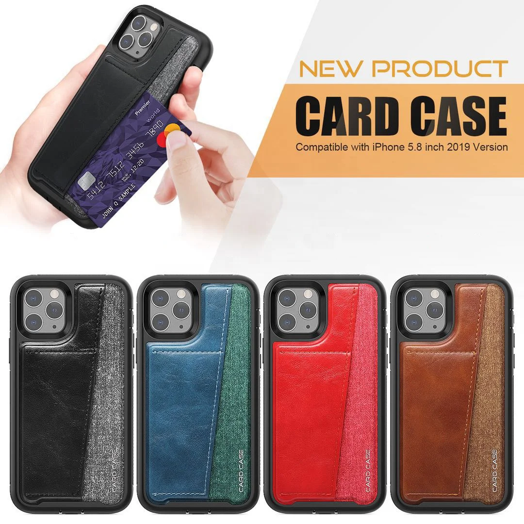 

Business Soft PU Leather Wallet Card Slot Shock Resistance Mobile Phone Cover for iPhone 11 Case, Multi options